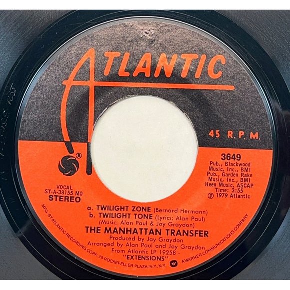 The Manhattan Transfer 45 Lot Body and Soul / Smile Again / Twilight Zone - Picture 2 of 9